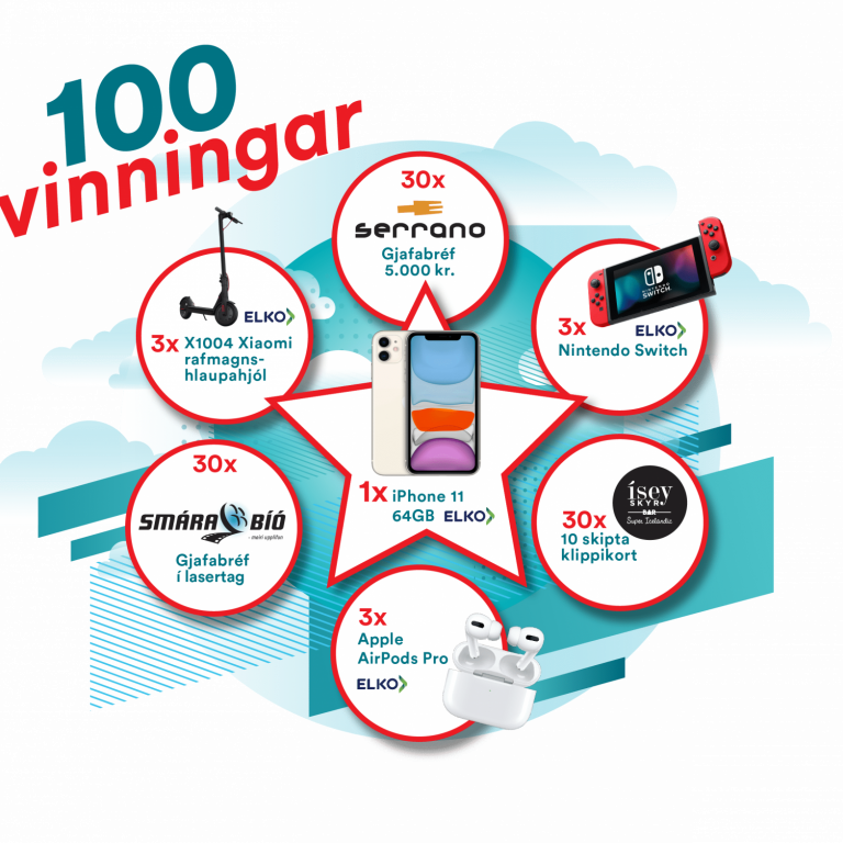 vinningar í N1 leiknum í sumar
