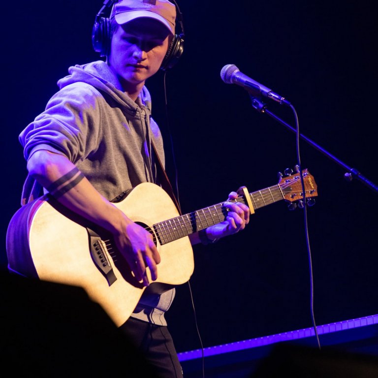 Atli Dagur á Músíktilraunum. Mynd: Músíktilraunir