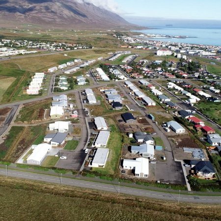 Séð yfir Túnahverfi á Sauðárkróki. Mynd: Skagafjörður.is.