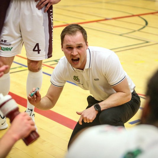 Baldur er klár með sína menn og væntir mikils af stuðningmönnum í úrslitakeppninni. Mynd: Hjalt Árna.