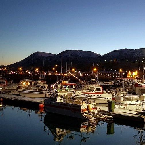 Frá smábátahöfninni á Sauðárkróki. Mynd: PF.