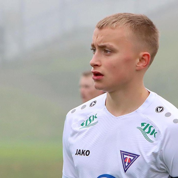 Benni Gröndal gerði eina mark Stólanna í kvöld. MYND: ÓAB