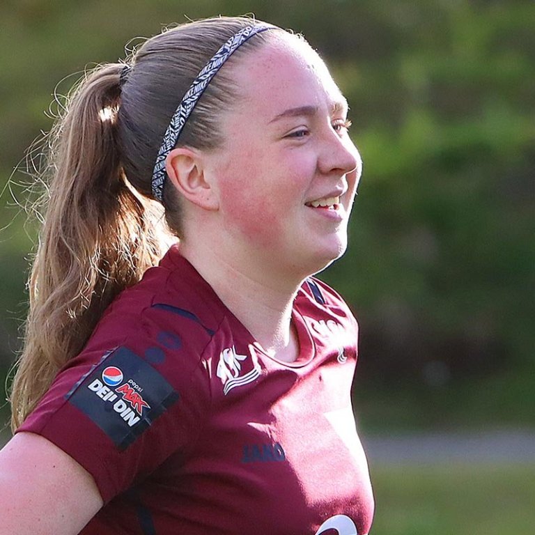 Bergljót Ásta með Stólastúlkum. MYND: ÓAB