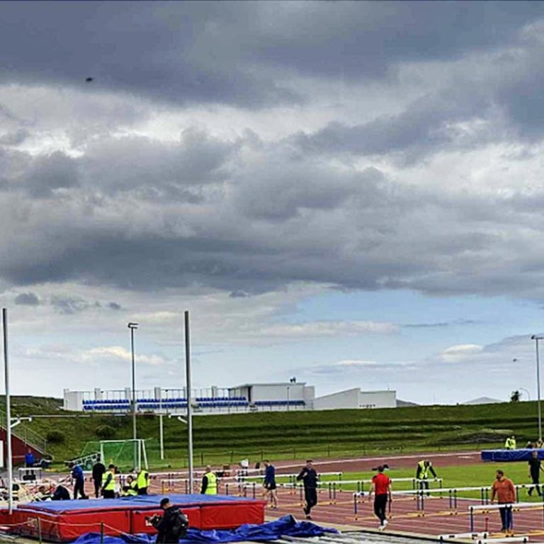 Frá Bikarmóti FRÍ á Sauðárkróki í gær. MYND AF VEF FRÍ