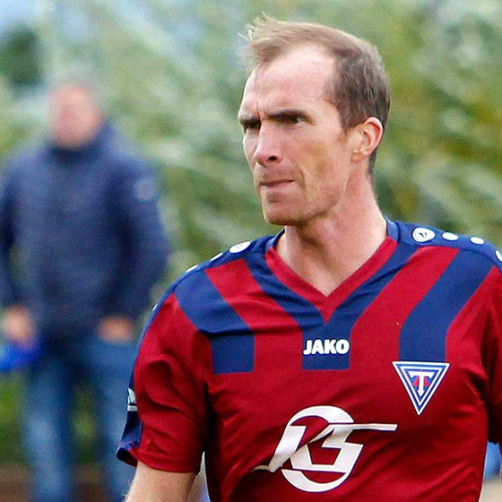 Bjarki Árna náði þeim áfanga að spila sinn 200. leik fyrir Tindastól. Vel gert! Mynd: ÓAB.