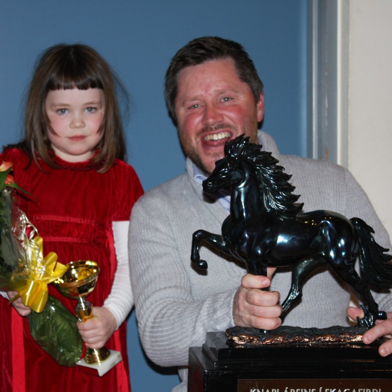 Bjarni Jónasson var útnefndur knapi ársins í Skagafirði 2015. Mynd: Rósa Vésteinsdóttir.