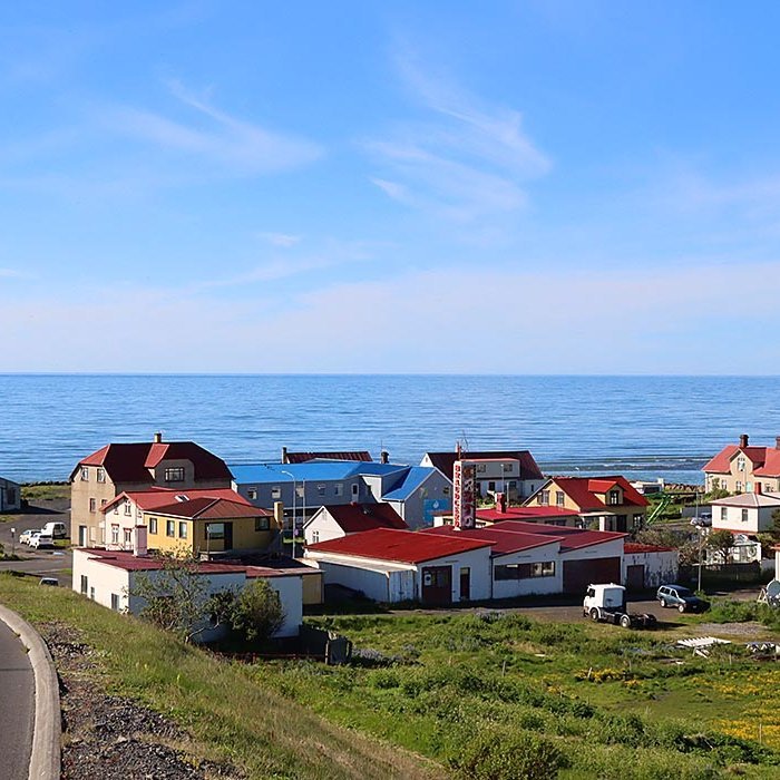 Séð yfir gamla bæinn á Blönduósi. MYND: ÓAB