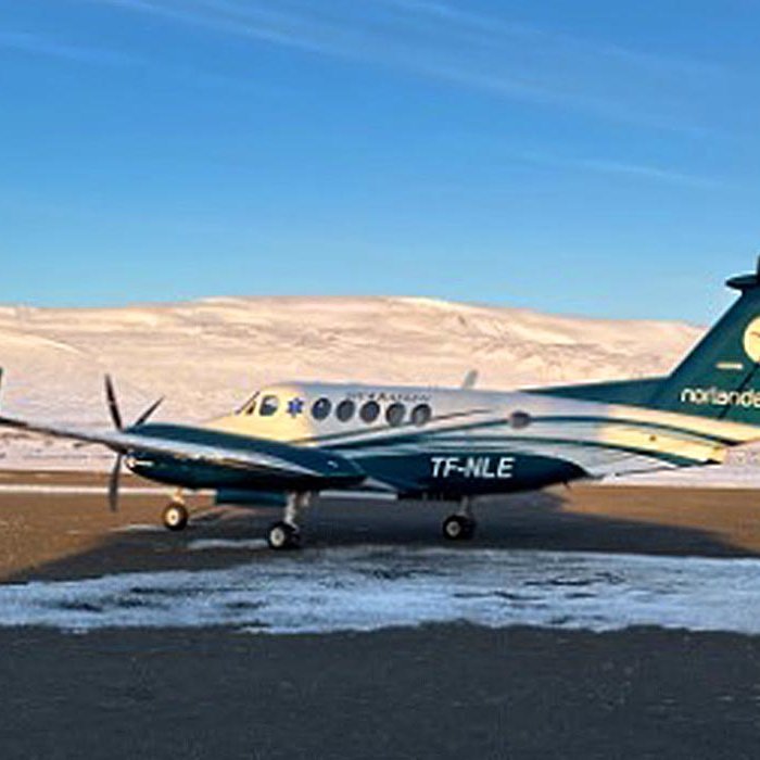 Frá Blönduósflugvelli. MYND: LÖGREGLAN Á NV