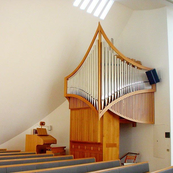 Kirkjuorgelið fallega í Blönduóskirkju. AÐSEND MYND