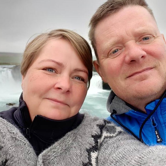 Kristín og Valur á ferð í Þingeyjarsýslu. MYND AÐSEND