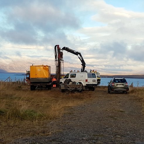 Það var Ræktunarsamband Flóa og Skeiða sem sá um að bora eftir kalda vatninu. Mynd: PF.