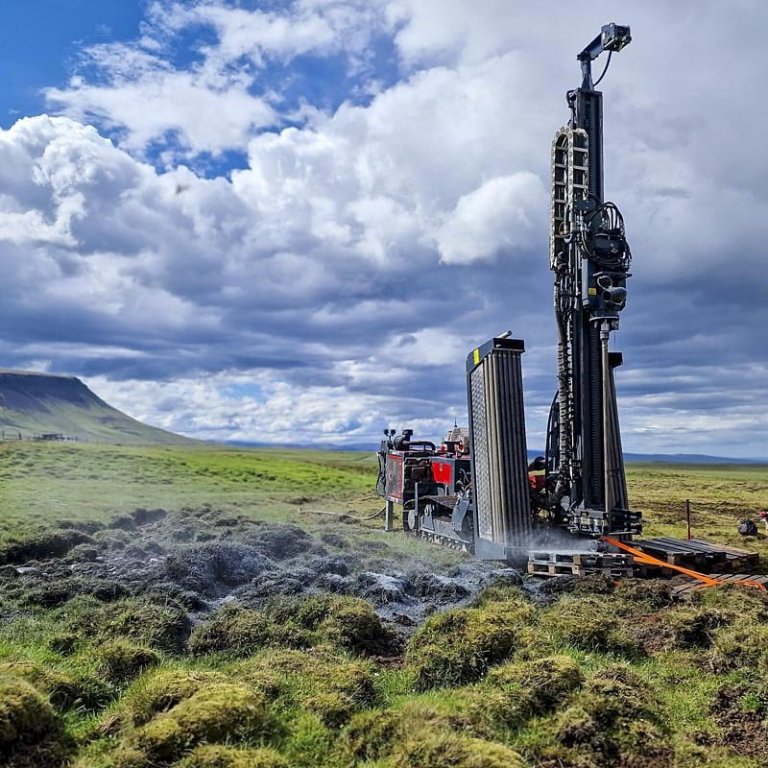 Borun við Reyki fyrir hitaveitu Blönduóss og Skagastrandar. MYND AF SÍÐU RARIK