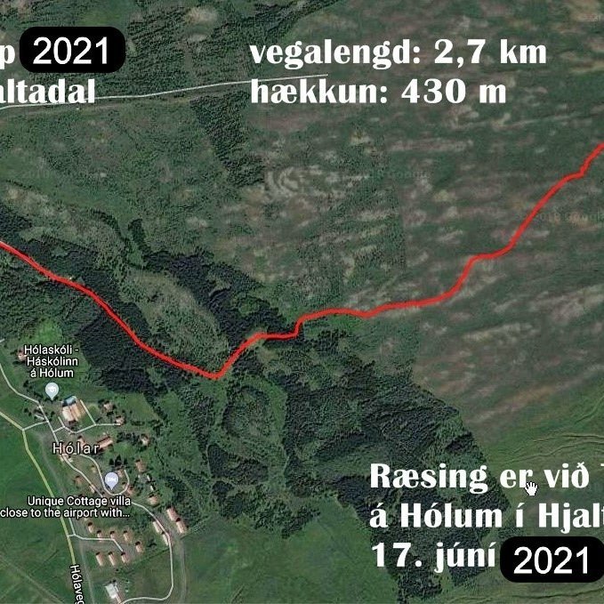 Byrðuhlaup og 17. júní hátíðarhöld að Hólum í Hjaltadal