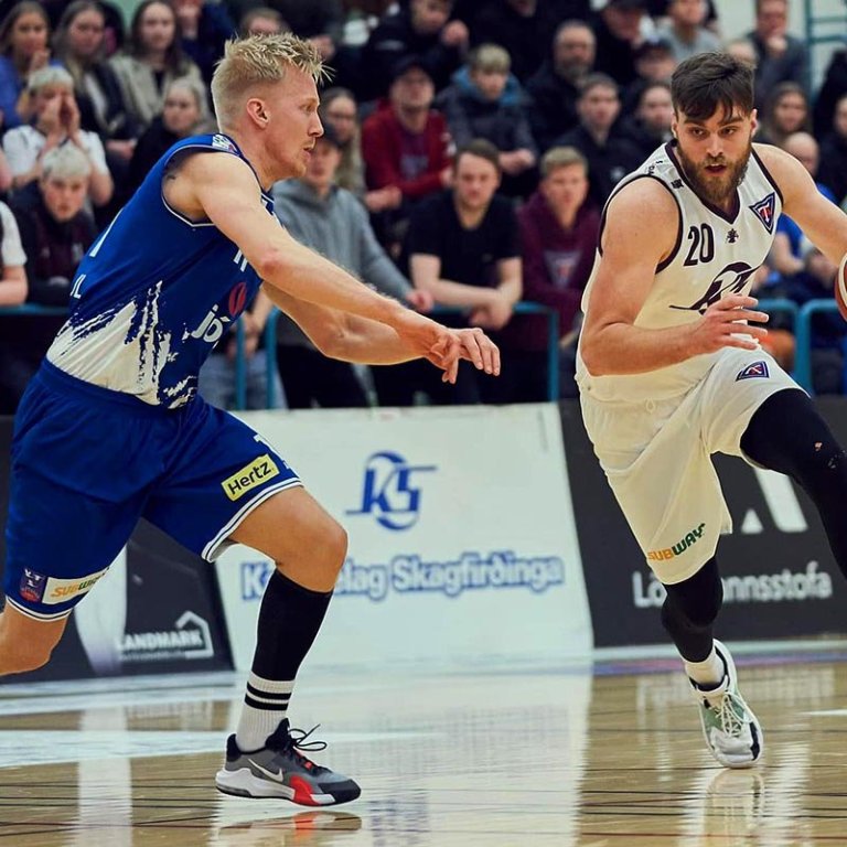 Calloway var með 15 stig í kvöld. Hér er hann í leik gegn Álftanesi á dögunum. MYND: SIGURÐUR INGI