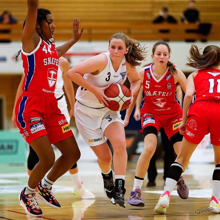 Chloe var með 40 stig í kvöld en það dugði ekki til. Hér er hún í leik gegn Snæfelli fyrr í október. MYND: DAVÍÐ MÁR