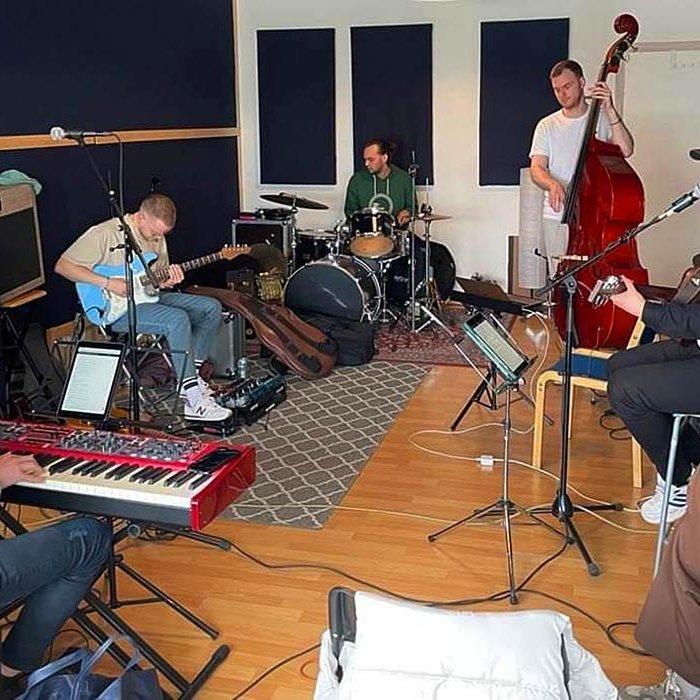 Frá æfingu country-hópsins. AÐSEND MYND