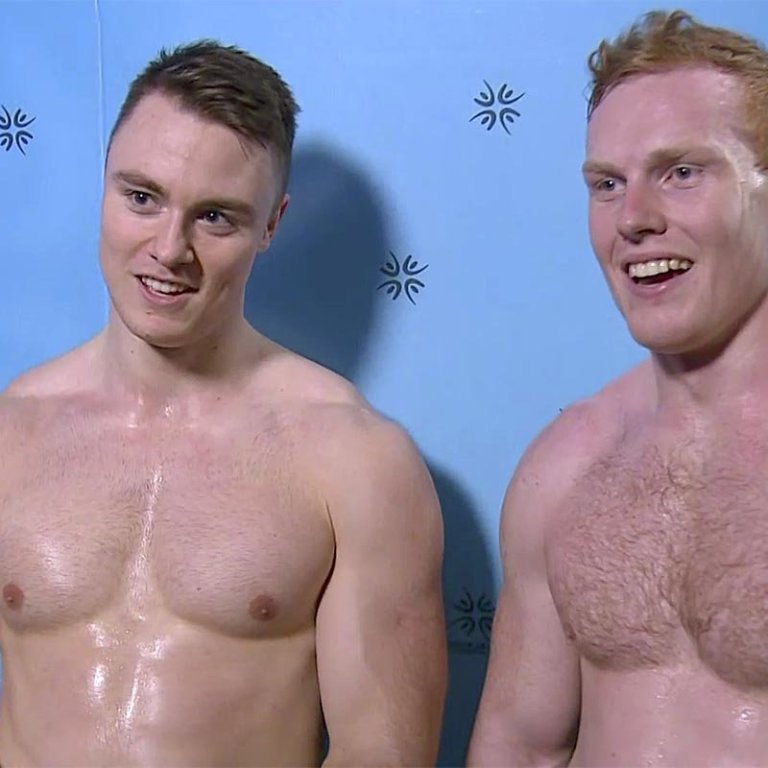 Alex Daði og Ægir Björn kampakátir að móti loknu. SKJÁSKOT AF RÚV