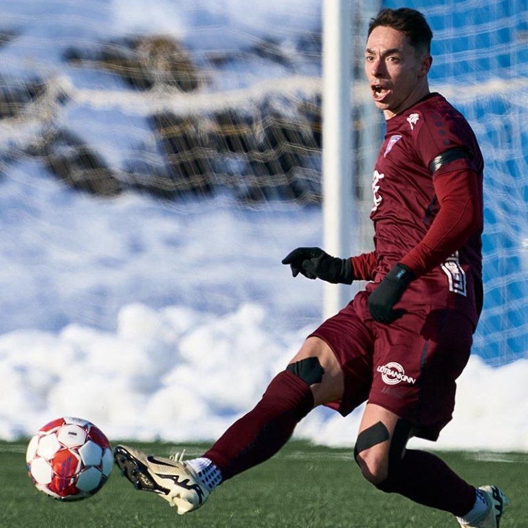 David Bercedo gerði fimmta og síðasta mark Stólanna í gær. Hér er hann á ferðinni í leik gegn Magna nú í mars. MYND: ©SIGURÐUR INGI