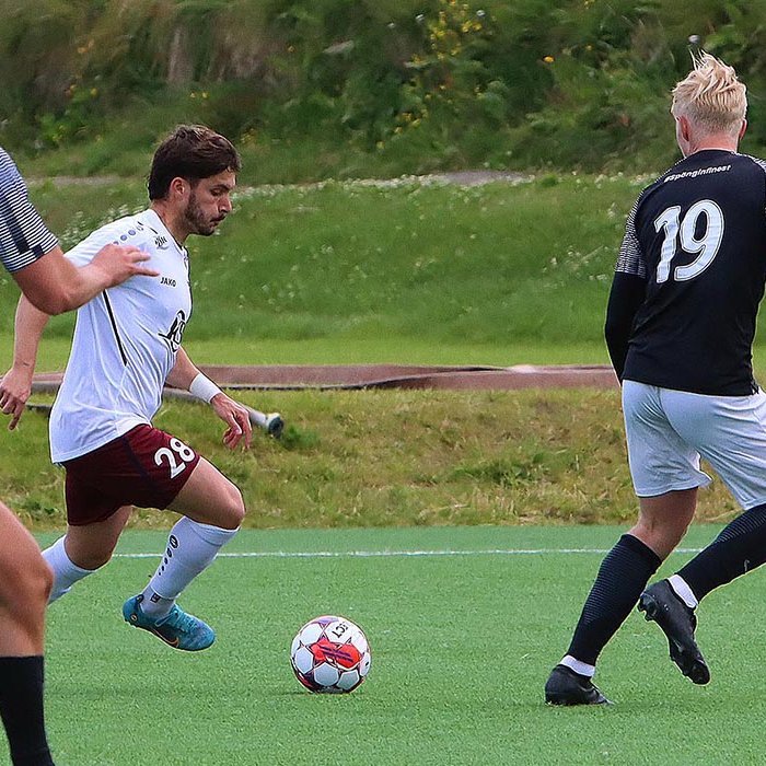 David Jimenez átti flottan leik gegn toppliði Vængja Júpíters um síðustu helgi. Í dag var hann sendur snemma í bað af dómara leiksins í Borgarnesi. MYND: ÓAB
