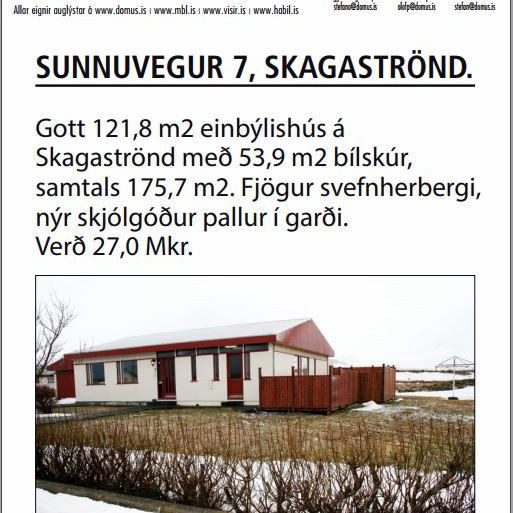 Hér er auglýsingin sem átti að birtast í Feyki.