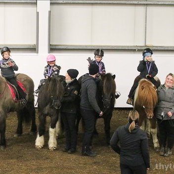 Pollaflokkur á seinni mótinu. Myndir: Eydís Ósk.