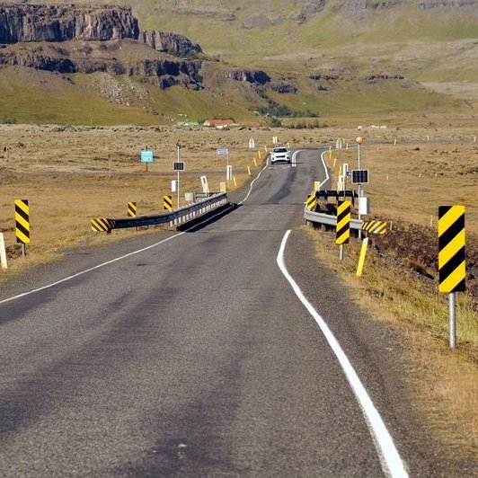 Einbreið brú. Mynd: vegagerdin.is.