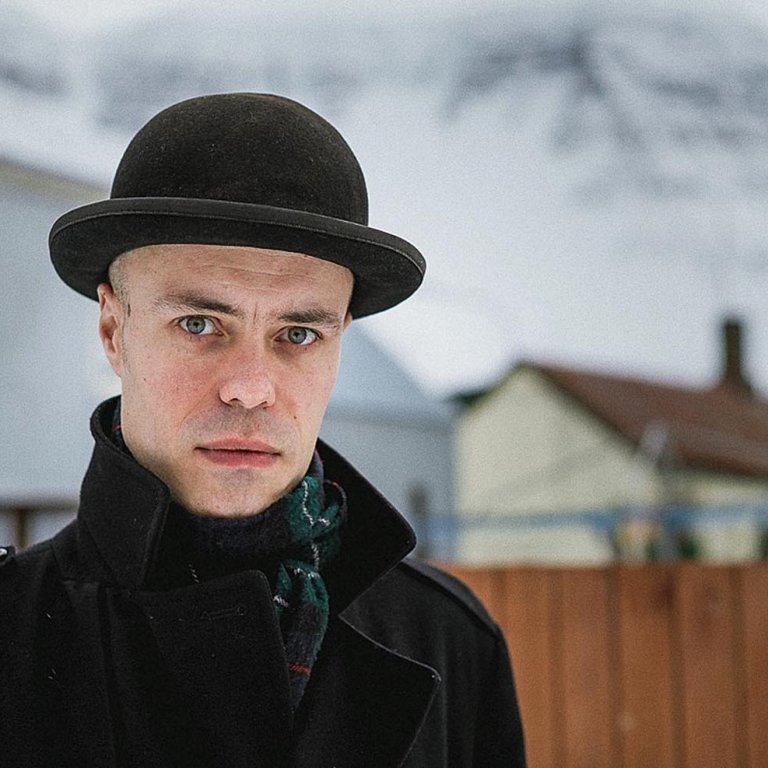 Eiríkur Örn Norðdahl á Ísafirði. MYND: BALDUR PAN