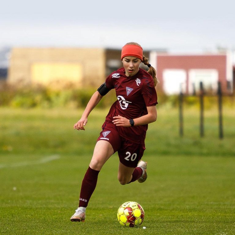 Elísa Bríet á fullri ferð. MYND: DAVÍÐ MÁR