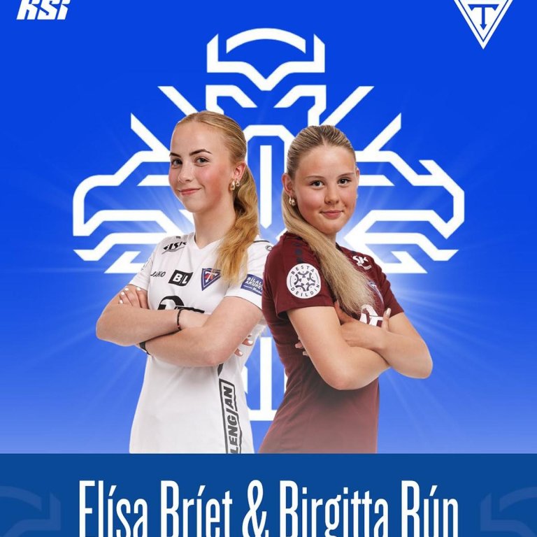 Elísa Bríet og Birgitta eru með efnilegustu knattspyrnustúlkum landsins. MYND AF NETINU