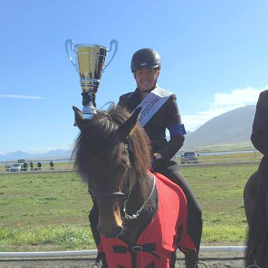 Fákameistari 2018 Líney María Hjálmarsdóttir. Myndir: Unnur Rún.