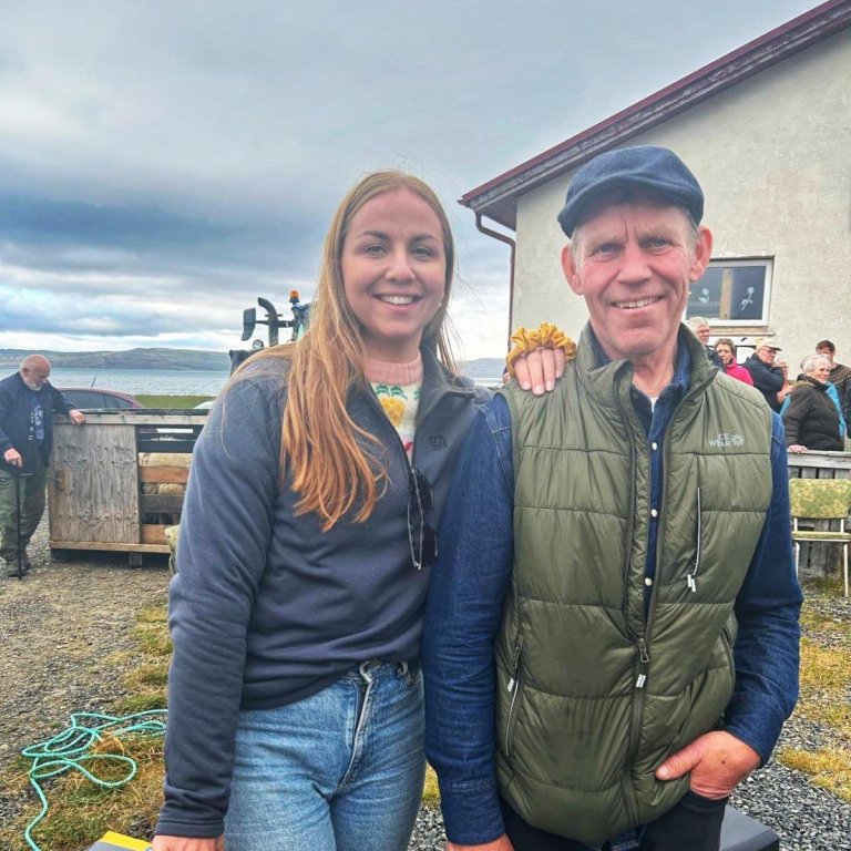 Feðginin Fanney og Gunnar. MYND AÐSEND