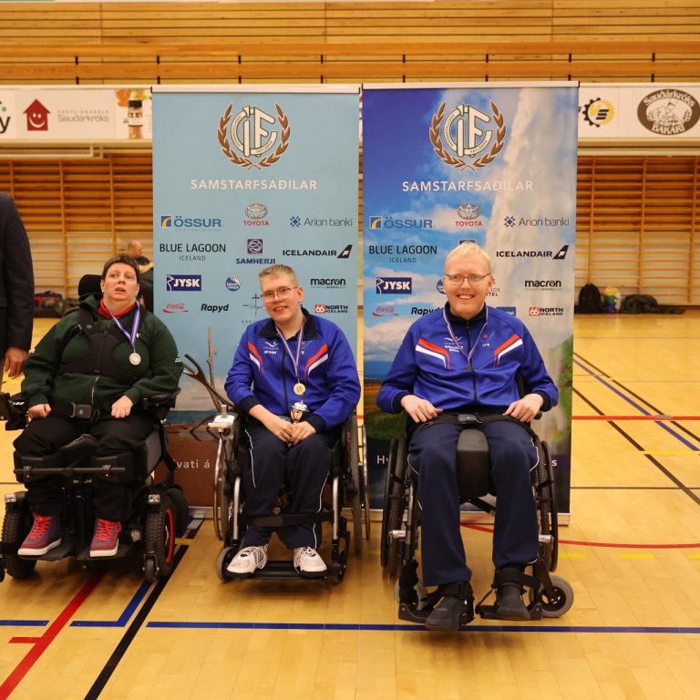 Verðlaunahafar í BC 1 til 5. flokki. f.v. Aðalheiður Bára Steinsdóttir, Ingi Björn Þorsteinsson og Hjörleifur Smári Ólafsson. MYNDIR AÐSENDAR+SG