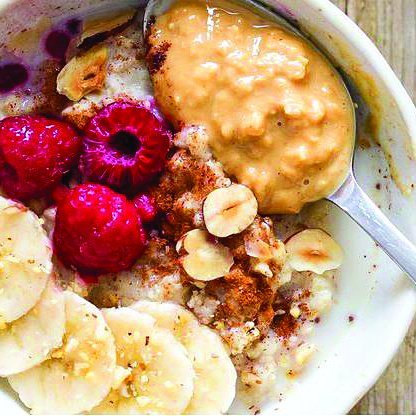 hafragrautur með hnetusmjöri - mynd tekin af himneskt.is