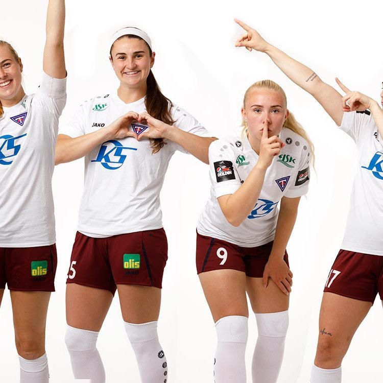 Bryndís, Murr, María og Hugrún eru í liði ársins hjá Fótbolta.net. MYNDIR: DAVÍÐ MÁR