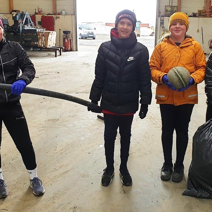 Klara Sólveig, Tómas Bjarki, Una Karen og Rebekka Helena. MYND: FLOKKA EHF