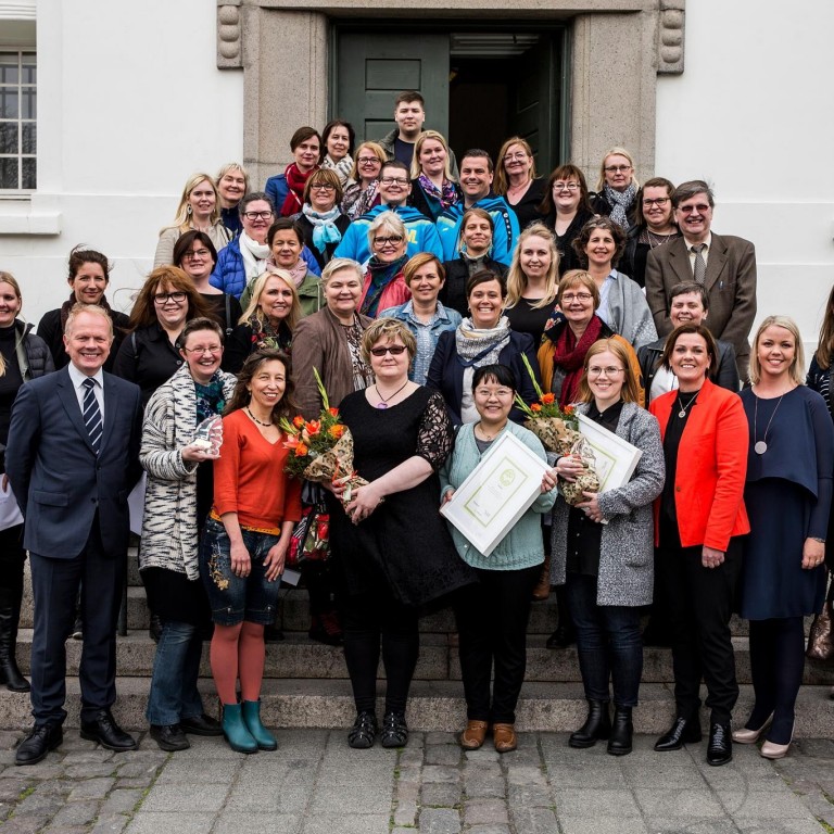 Foreldraverðlaun Heimilis og skóla voru afhent við hátíðalega athöfn í gær. Mynd: Heimili og skóli.