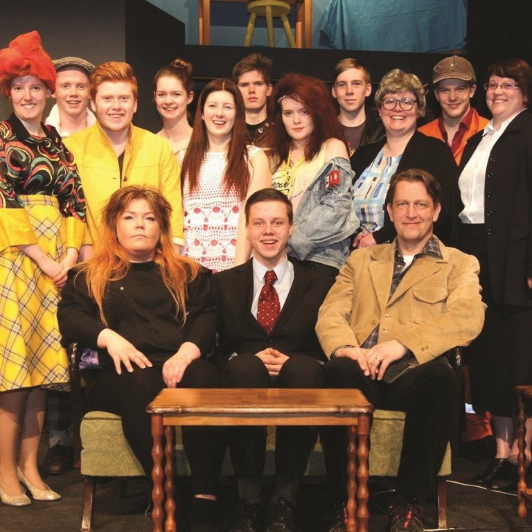 Leikfélag Blönduós og dreifnám FNV í Austur-Húnavatnssýslu setti á svið leikverkið Dagbókin hans Dadda við miklar vinsældir á vormánuðum í fyrra. Ljósm./Jón Sigurðsson.