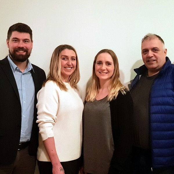 Þessi skipa fjögur efstu sætin, f.v. Friðrik Már Sigurðsson, Sveinbjörg Rut Pétursdóttir, Ingveldur Ása Konráðsdóttir og Þorleifur Karl Eggertsson.