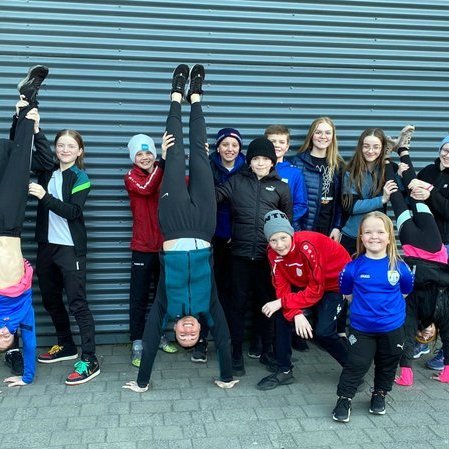 Hluti keppenda USAH en því miður náðist ekki mynd af öllum hópnum, segir á FB síðu frjálsíþróttadeildar Hvatar hvar myndin er fengin.