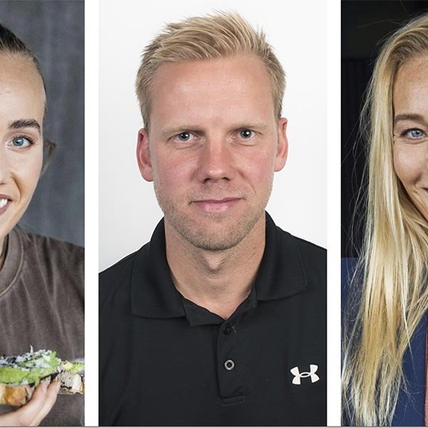 Fyrirlesararnir á námskeiði Knattspyrnuakademíu Norðurlands; Elísa, Einar Örn og Margrét Lára.