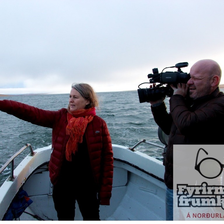 Í fimmta þætti Fyrirmyndarfrumkvöðla er rætt við Hólmfríði Ósmann Jónsdóttur arkitekt og Einar Daníel Karlsson smið á Hvammstanga um Floating Fender Chair. Ljósm./BÞ