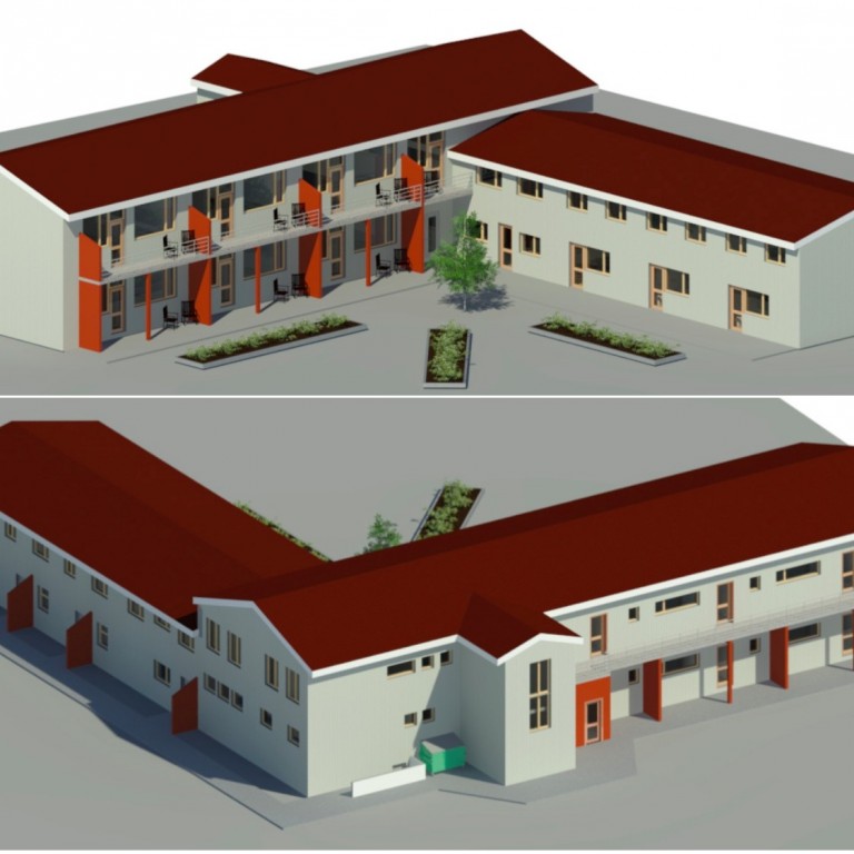 Ellefu nýjar íbúðir verða í gamla barnaskólanum./Mynd: Einar I Ólafsson