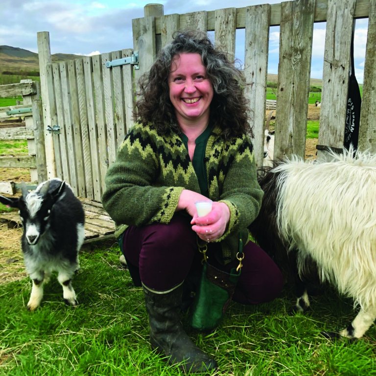 Sigrún á Stórhóli í góðum félagsskap