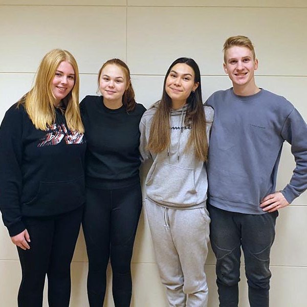 Lið FNV í Gettu betur. MYND AF VEF FNV