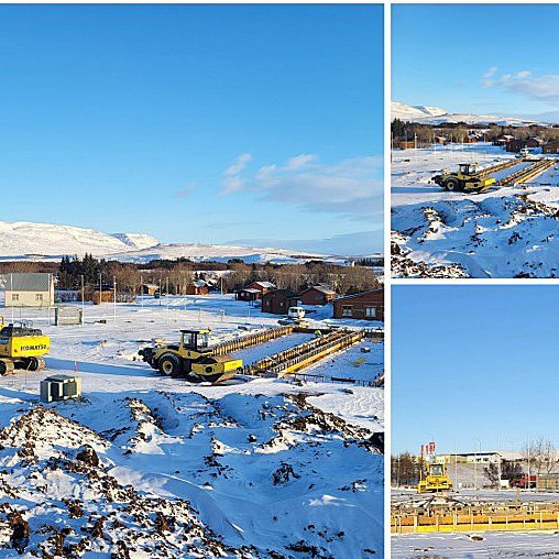 Framkvæmdir hjá Glaðheimum. MYNDIR AF HÚNAHORNINU