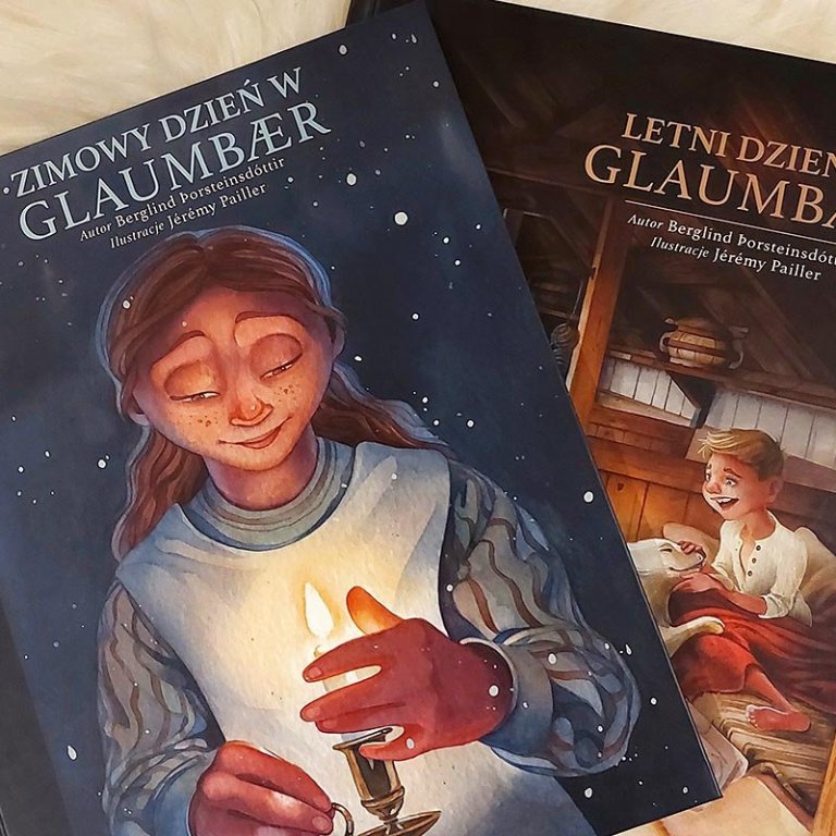 Glaumbæjarbækurnar frábæru og fallegu fást nú á pólsku. AÐSEND MYND