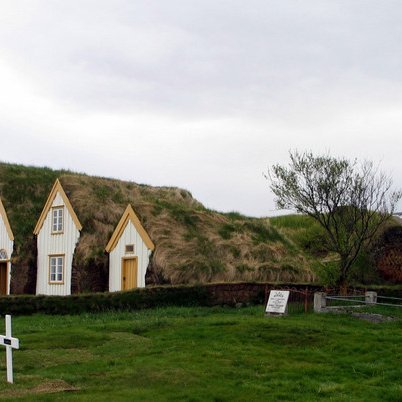 Glaumbær í Skagafirði. Mynd: Byggðasafn Skagfirðinga.
