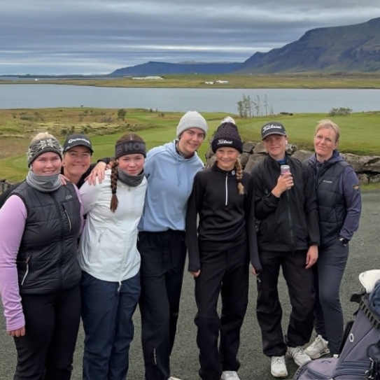 Frá vinstri eru þær Dagbjört Sísí, Halldóra, Gígja Rós, Anna Karen, Nína Morgan, Una Karen og Árný Lilja. MYND AF FB SÍÐU GSS
