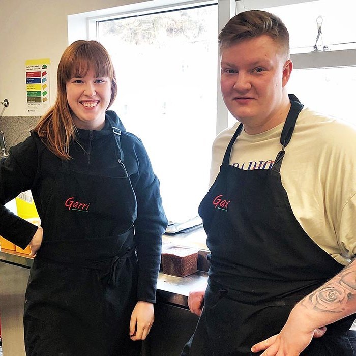 Tobba yfirkokkur í Gránu (Þorbjörg Jóna Guðmundsdóttir) ásamt Kristni Gísla Jónssyni landsliðskokki.