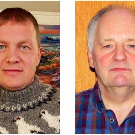 Guðmundur Haukur Jakobsson, forseti sveitarstjórnar Blönduósbæjar og Jón Gíslason, oddviti sveitarstjórnar Húnavatnshrepps.